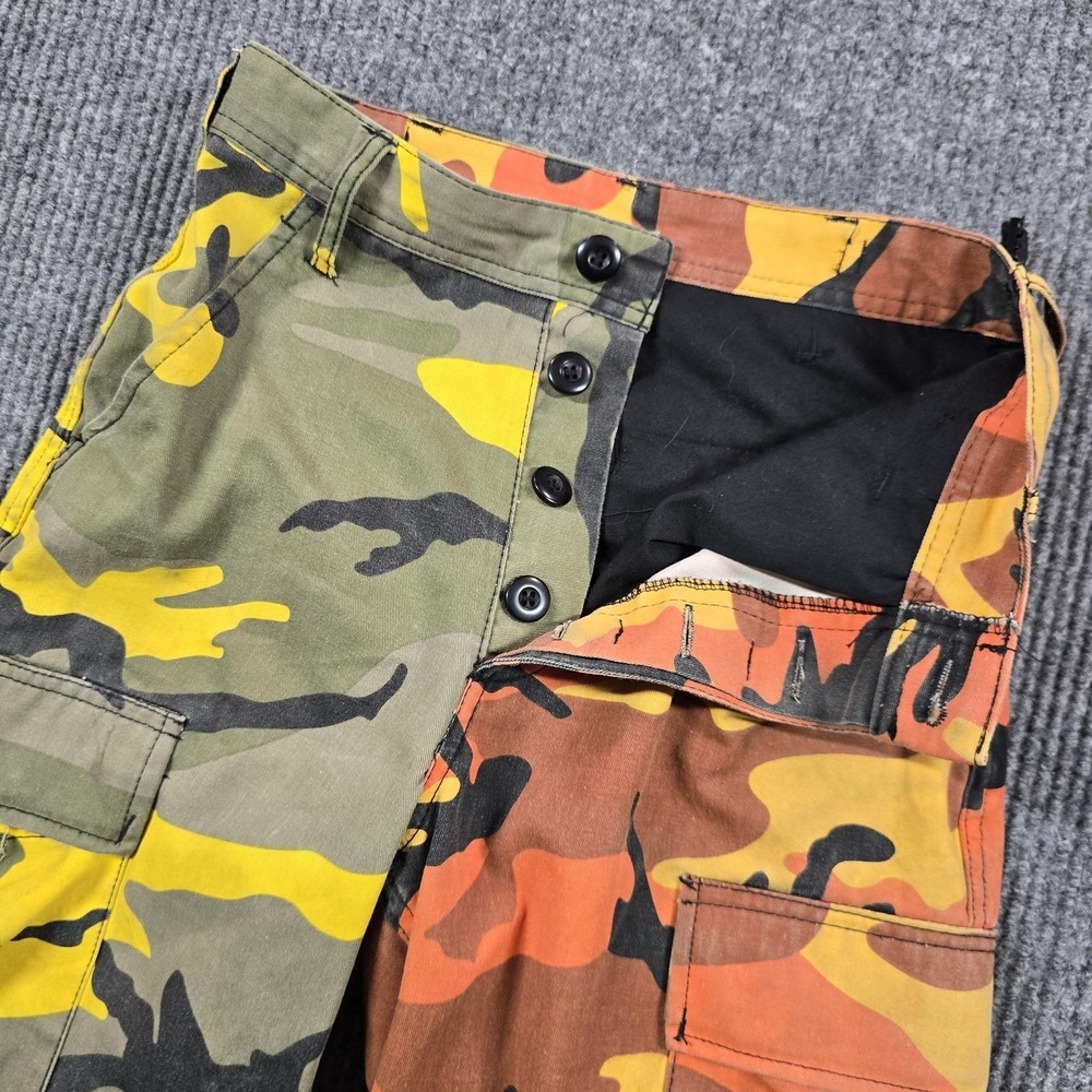 Rothco Pants Mens X-Small Regular Multicolor Split Camo Cargo‎ Army BDU 25x30